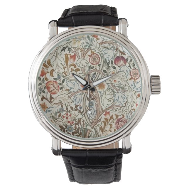 William Morris Acanthus Classic Design Horloge (Voorkant)