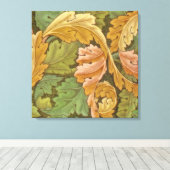 William Morris Acanthus  Floral Canvas Afdruk (Insitu (Houten vloer))