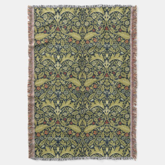 William Morris  Acanthus Floral Pattern Deken (Voorkant Verticaal)