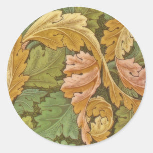William Morris Acanthus Floral Ronde Sticker