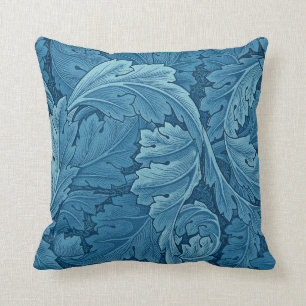 William Morris Acanthus in Blue Kussen