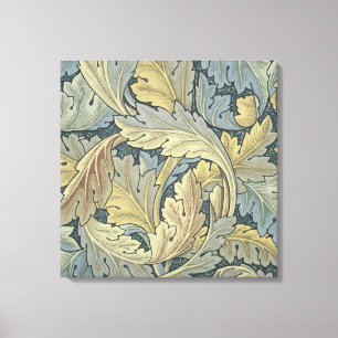 William Morris Acanthus laat Floral Art Nouveau Canvas Afdruk