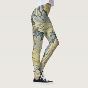 William Morris Acanthus laat Floral Art Nouveau Leggings