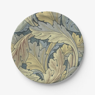 William Morris Acanthus laat Floral Art Nouveau Papieren Bordje