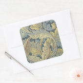 William Morris Acanthus laat Floral Art Nouveau Vierkante Sticker (Envelop)