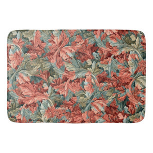 William Morris Acanthus Roest Rood Salie Groen Badmat