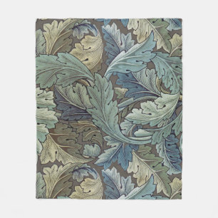 William Morris Acanthus Sage Bloemen Plantaardige Fleece Deken