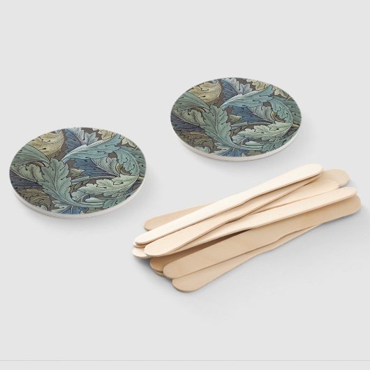 William Morris Acanthus Sage Bloemen Plantaardige Handwaaier (Niet-gemonteerd)