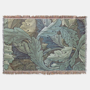 William Morris Acanthus Salie Bloem Florale Botani Deken