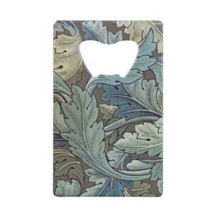 William Morris Acanthus Salie Bloem Florale Botani Kredietkaart Flessenopener