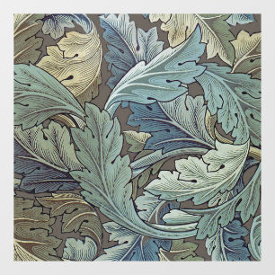 William Morris Acanthus Salie Bloem Florale Botani Raamsticker