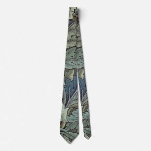 William Morris Acanthus Salie Bloem Florale Botani Stropdas