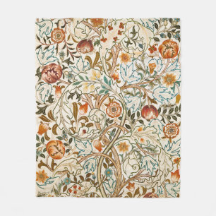 William Morris Acanthus Vintage Bloemkunst Fleece Deken
