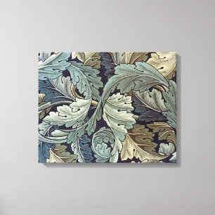 William Morris Acanthus Wallpaper Leaves Canvas Afdruk
