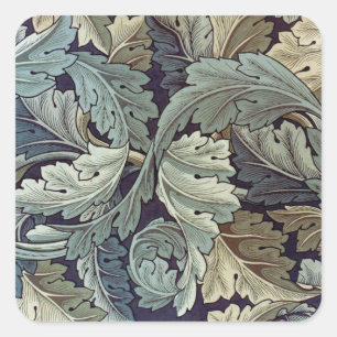 William Morris Acanthus Wallpaper Leaves Vierkante Sticker