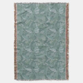 William Morris Acanthusblad Tealblauw Patroon Deken (Voorkant Verticaal)