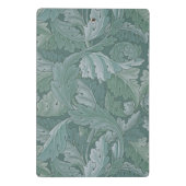 William Morris Acanthusblad Tealblauw Patroon Mini Klembord (Achterkant)