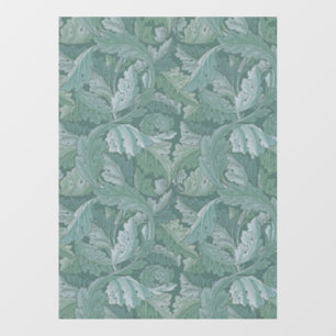 William Morris Acanthusblad Tealblauw Patroon Raamsticker