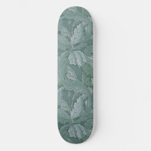 William Morris Acanthusblad Tealblauw Patroon Skateboard