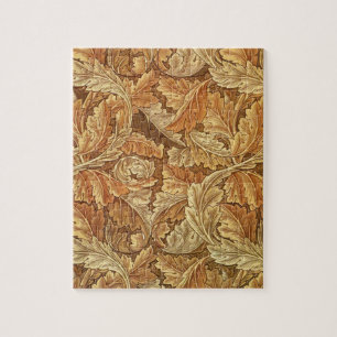 William Morris Acathus Bruin Herfstbladeren Legpuzzel