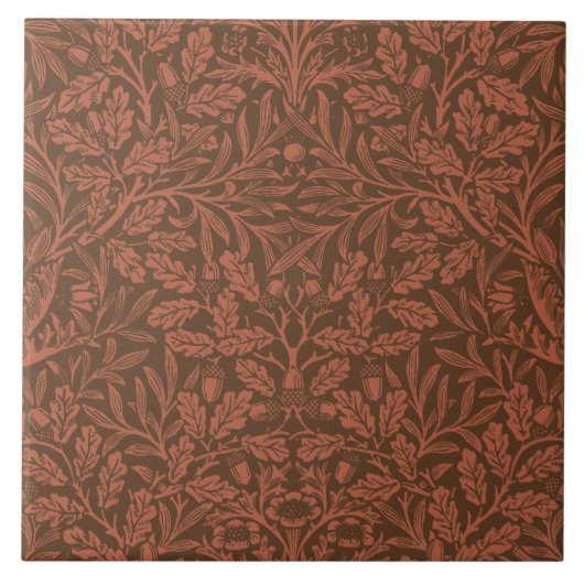 William Morris  Acorn Pattern Tegeltje (Voorkant)