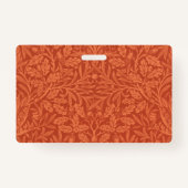 William Morris Acorn Wallpaper Natuur Design Badge (Achterkant)