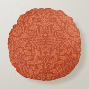 William Morris Acorn Wallpaper Natuur Design Rond Kussen