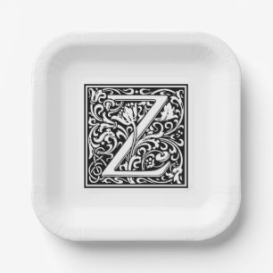 William Morris Alfabet “Z” Papieren Bordje