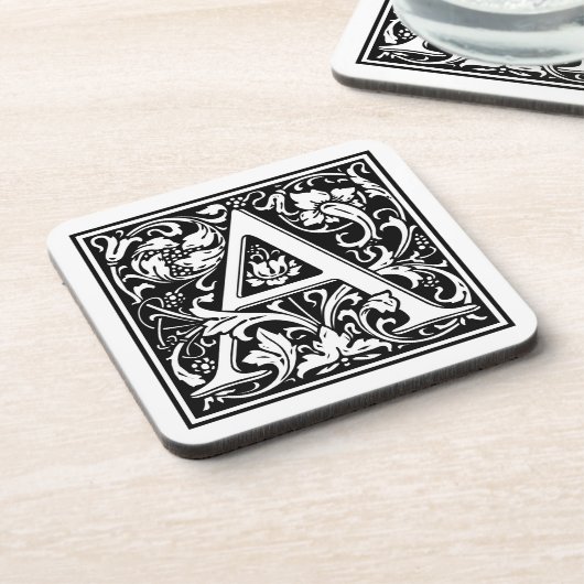 William Morris Alphabet "A" Onderzetter (Linkerzijde)