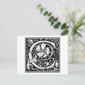 William Morris Alphabet "C" Briefkaart (Staand voorkant)