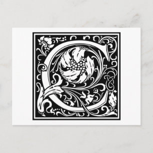 William Morris Alphabet "C" Briefkaart