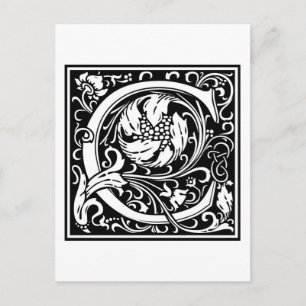 William Morris Alphabet "C" Briefkaart