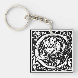 William Morris Alphabet "C" Sleutelhanger