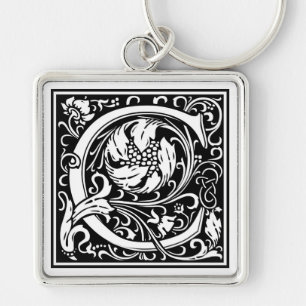 William Morris Alphabet "C" Sleutelhanger
