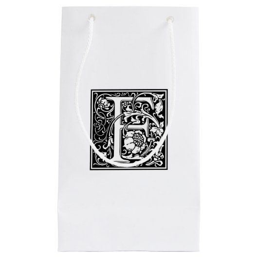 William Morris Alphabet "F" Klein Cadeauzakje (Voorkant)