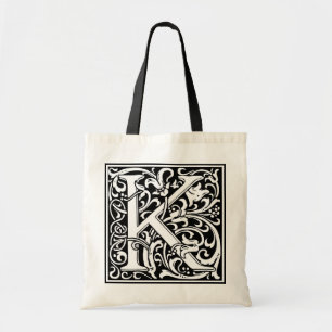 William Morris Alphabet "K" Tote Bag