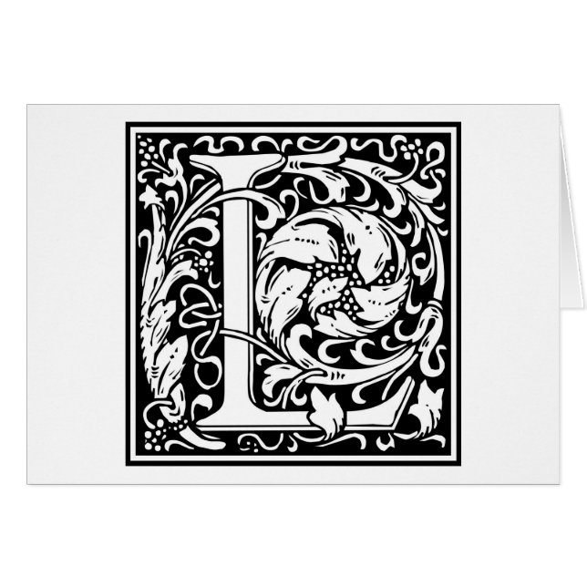 William Morris Alphabet "L" (Devant horizontal)