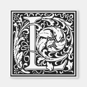 William Morris Alphabet "L" Magneet