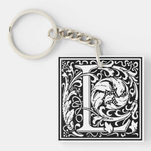 William Morris Alphabet "L" Sleutelhanger