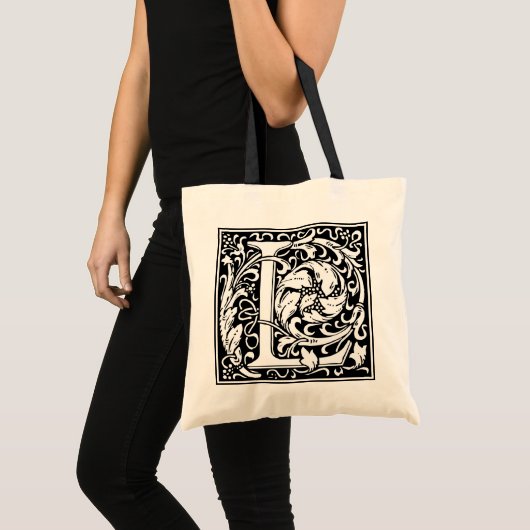 William Morris Alphabet "L" Tote Bag (Voorkant (product))