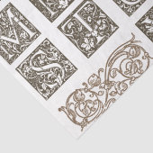 William Morris Alphabet Letters Decoupage Tissuepapier (Detail)