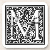 William Morris Alphabet "M" Bier Onderzetter (Voorkant)