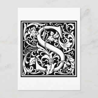 William Morris Alphabet "S" Briefkaart