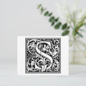 William Morris Alphabet "S" Briefkaart (Staand voorkant)