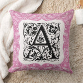 William Morris Alphabet Strawberry Thief Pink Kussen (Deken)