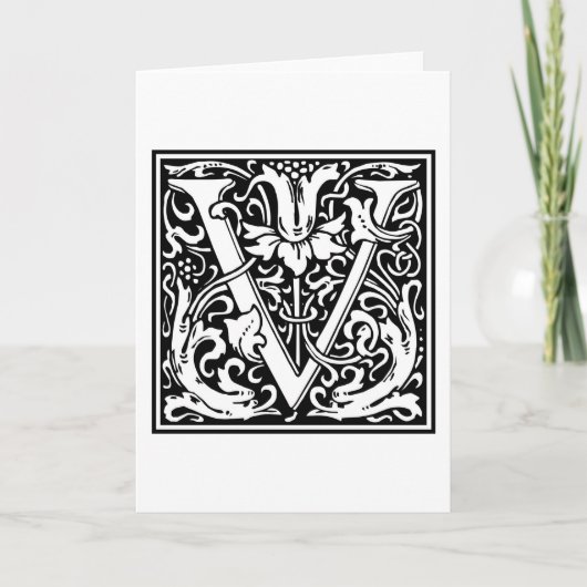 William Morris Alphabet "V" (Devant)