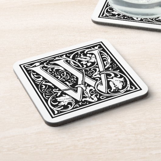 William Morris Alphabet "W" Bier Onderzetter (Linkerzijde)