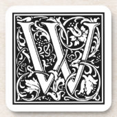 William Morris Alphabet "W" Bier Onderzetter (Voorkant)