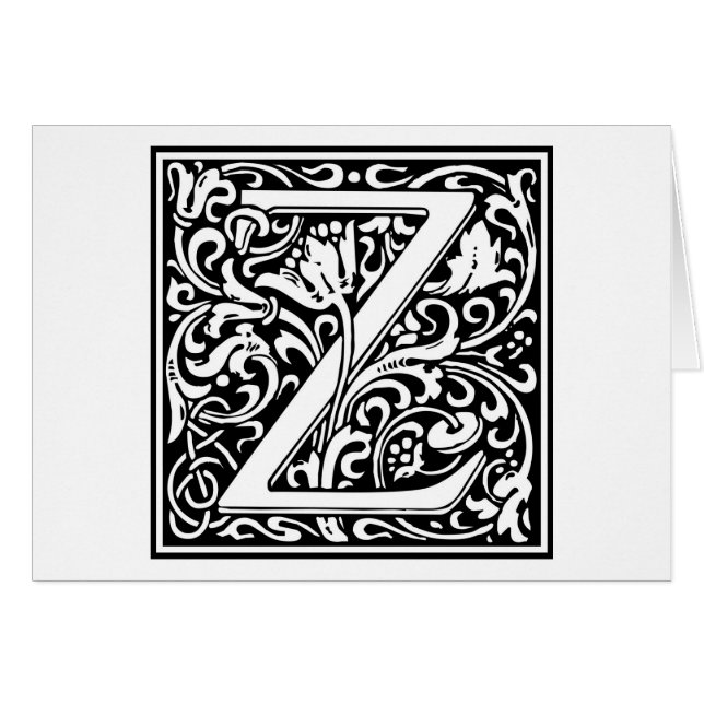 William Morris Alphabet "Z" (Devant horizontal)