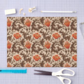 William Morris Anemone, Beige, Brown en Rust Tissuepapier (Craft)